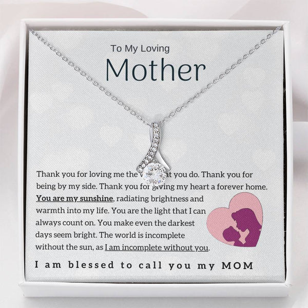 To My Loving Mother - You are my sunshine! (Limited Time Offer) - Alluring Beauty Necklace