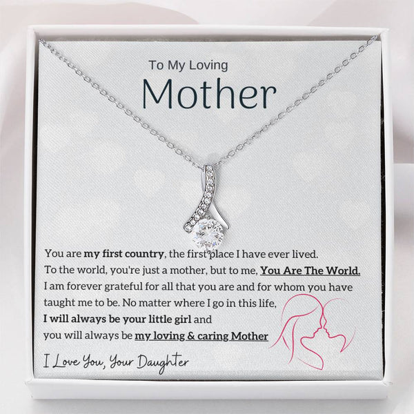 To My Loving Mother - You are my sunshine, I will always be your little girl (Limited Time Offer) - Alluring Beauty Necklace