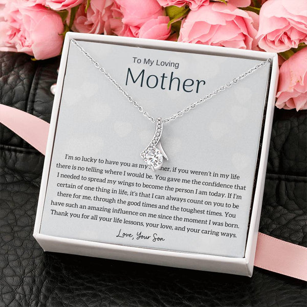 To My Loving Mother - I'm so lucky to have you as my mother! (Limited Time Offer) - Alluring Beauty Necklace