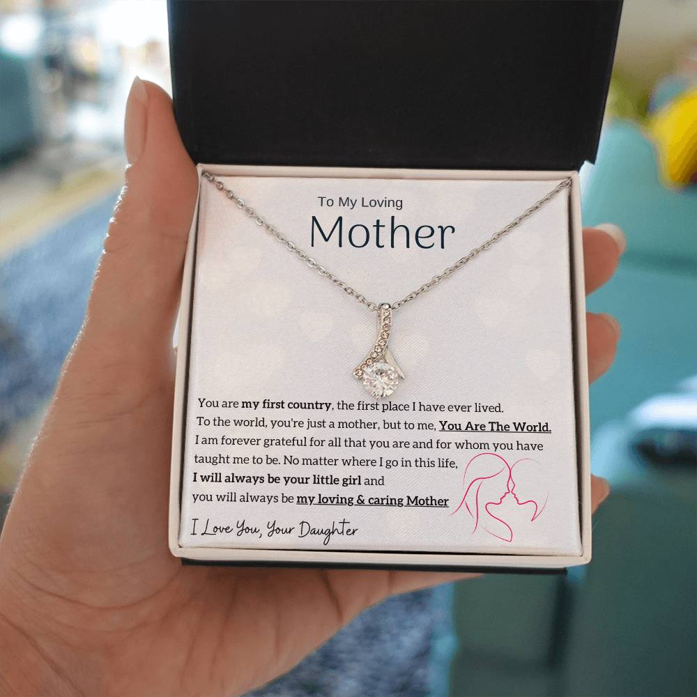 To My Loving Mother - You are my sunshine, I will always be your little girl (Limited Time Offer) - Alluring Beauty Necklace