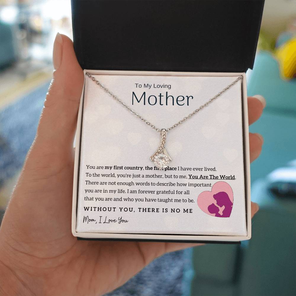 To My Loving Mother - You Are The World To Me! (Limited Time Offer) - Alluring Beauty Necklace