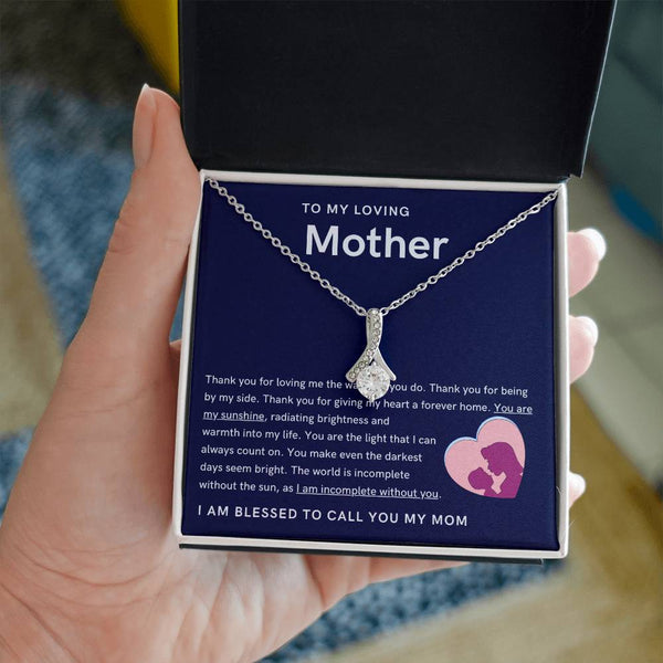 To My Loving Mother - You are my sunshine, radiating brightness into my life (Limited Time Offer) - Alluring Beauty Necklace