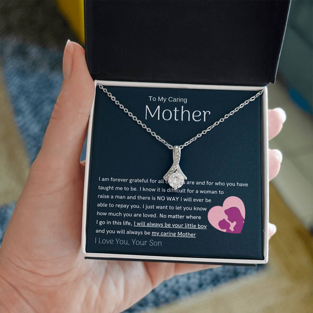 To My Loving Mother - You are my sunshine, I will always be your little boy (Limited Time Offer) - Alluring Beauty Necklace