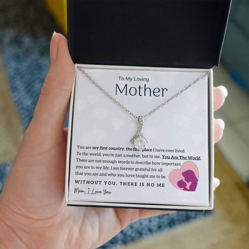 To My Loving Mother - You Are The World To Me! (Limited Time Offer) - Alluring Beauty Necklace