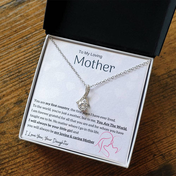 To My Loving Mother - You are my sunshine, I will always be your little girl (Limited Time Offer) - Alluring Beauty Necklace
