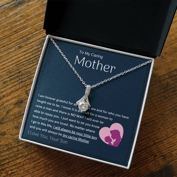 To My Loving Mother - You are my sunshine, I will always be your little boy (Limited Time Offer) - Alluring Beauty Necklace