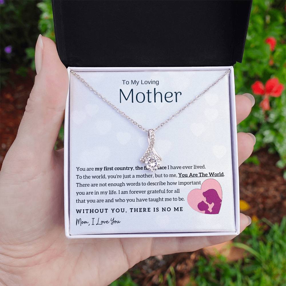 To My Loving Mother - You Are The World To Me! (Limited Time Offer) - Alluring Beauty Necklace