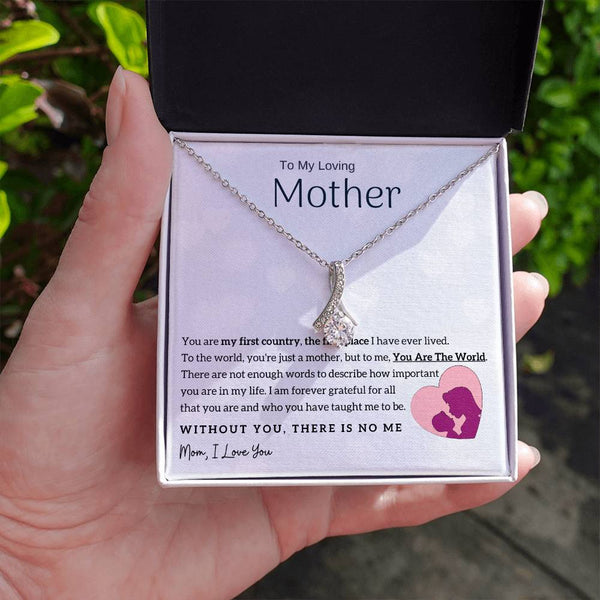 To My Loving Mother - You Are The World To Me! (Limited Time Offer) - Alluring Beauty Necklace
