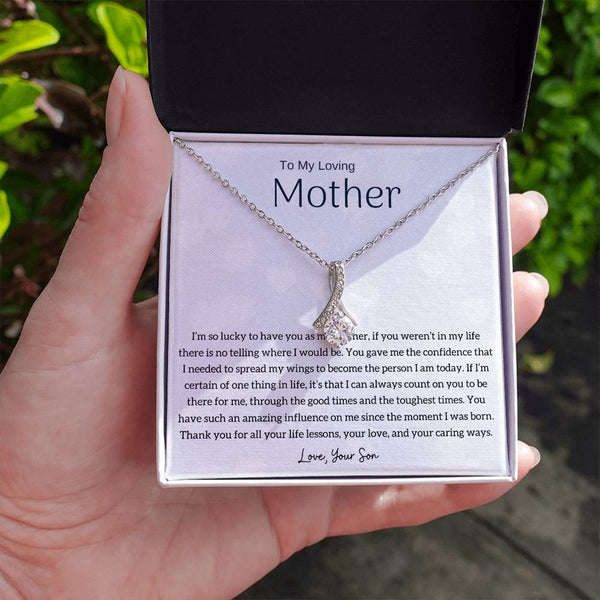 To My Loving Mother - I'm so lucky to have you as my mother! (Limited Time Offer) - Alluring Beauty Necklace