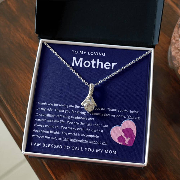 To My Loving Mother - You are my sunshine, radiating brightness into my life (Limited Time Offer) - Alluring Beauty Necklace