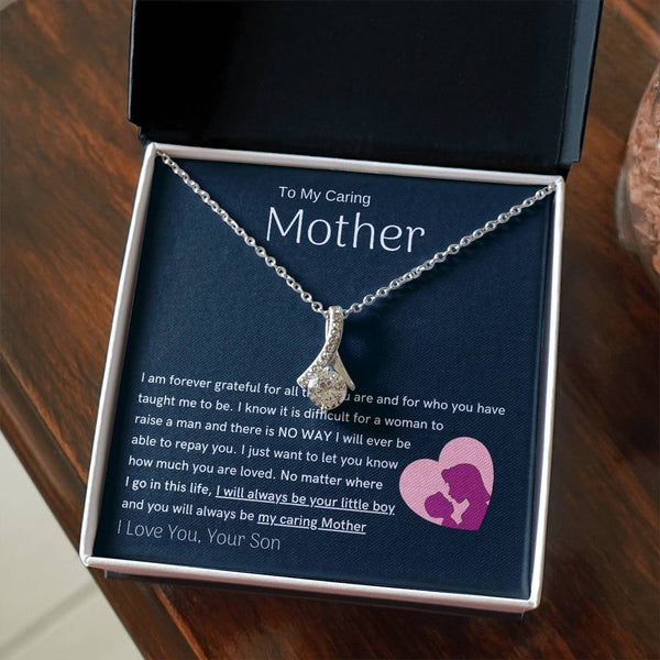 To My Loving Mother - You are my sunshine, I will always be your little boy (Limited Time Offer) - Alluring Beauty Necklace