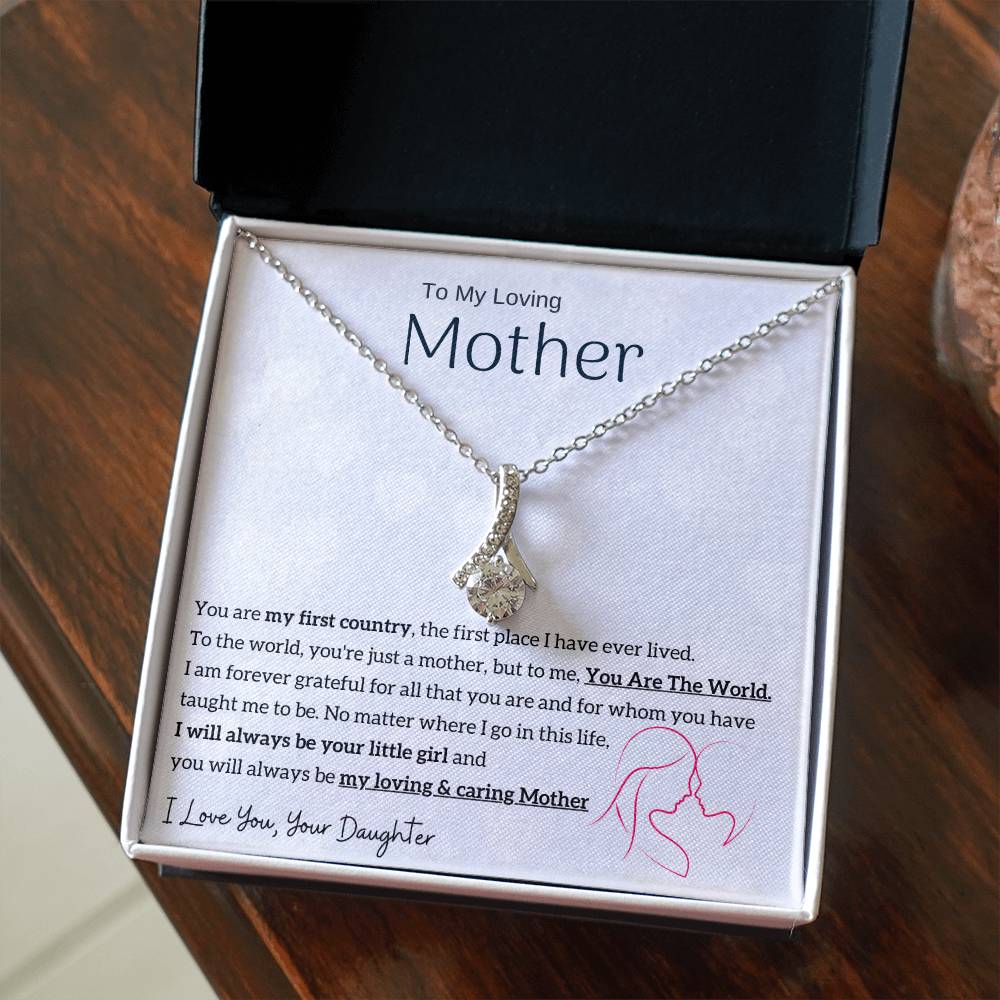 To My Loving Mother - You are my sunshine, I will always be your little girl (Limited Time Offer) - Alluring Beauty Necklace