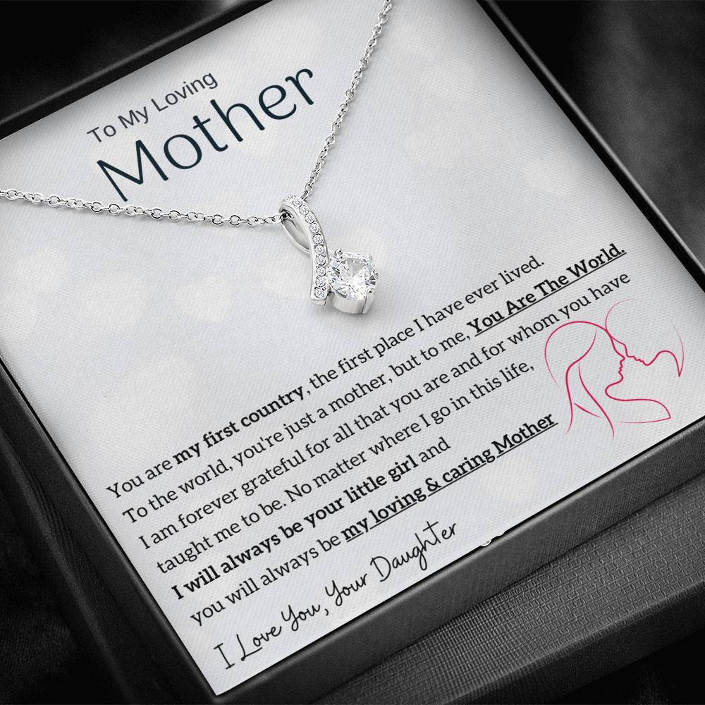 To My Loving Mother - You are my sunshine, I will always be your little girl (Limited Time Offer) - Alluring Beauty Necklace