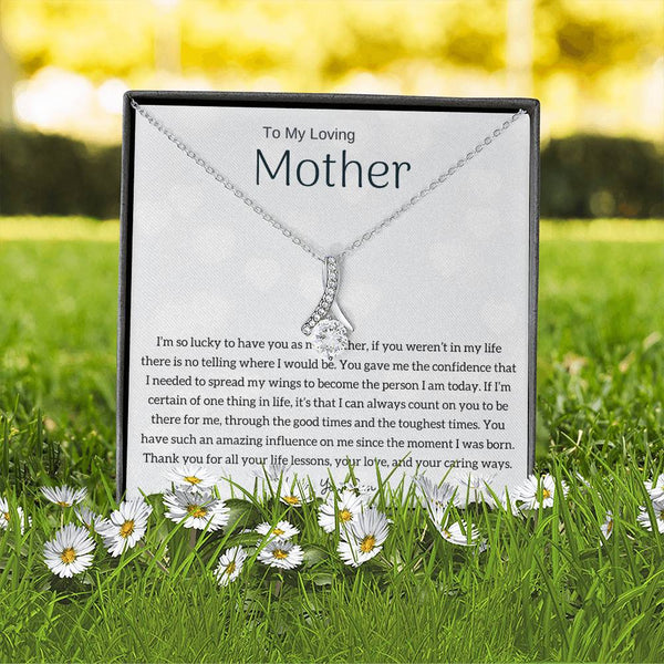 To My Loving Mother - I'm so lucky to have you as my mother! (Limited Time Offer) - Alluring Beauty Necklace