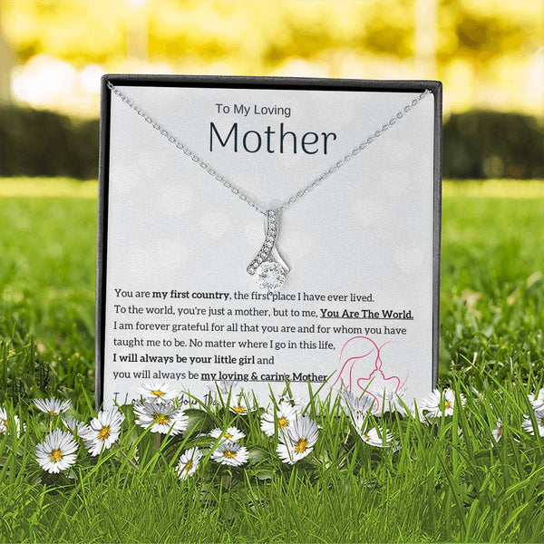 To My Loving Mother - You are my sunshine, I will always be your little girl (Limited Time Offer) - Alluring Beauty Necklace