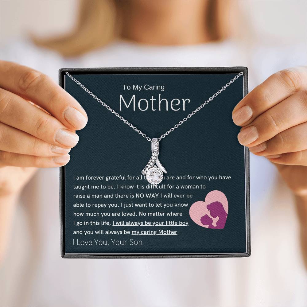 To My Loving Mother - You are my sunshine, I will always be your little boy (Limited Time Offer) - Alluring Beauty Necklace