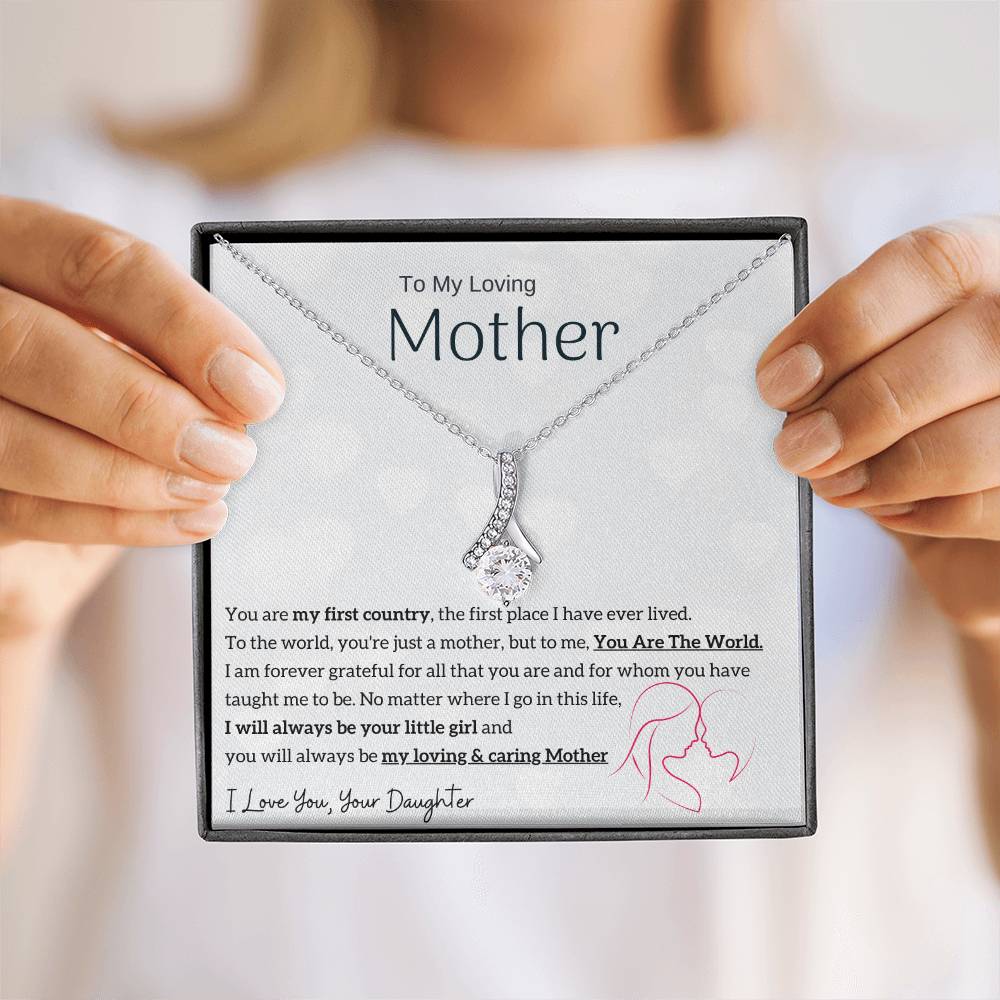 To My Loving Mother - You are my sunshine, I will always be your little girl (Limited Time Offer) - Alluring Beauty Necklace