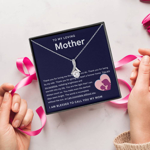 To My Loving Mother - You are my sunshine, radiating brightness into my life (Limited Time Offer) - Alluring Beauty Necklace
