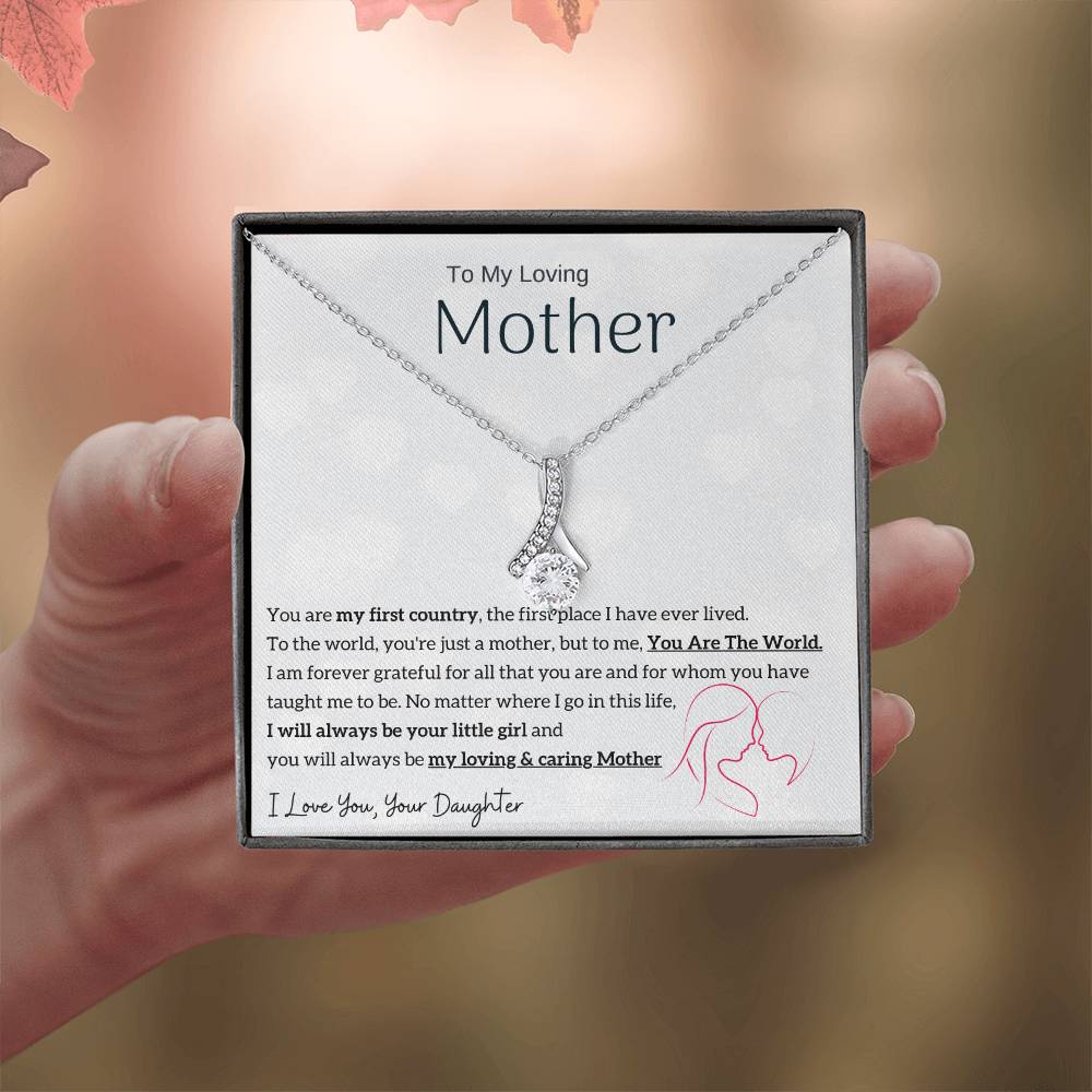 To My Loving Mother - You are my sunshine, I will always be your little girl (Limited Time Offer) - Alluring Beauty Necklace