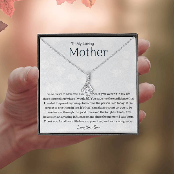 To My Loving Mother - I'm so lucky to have you as my mother! (Limited Time Offer) - Alluring Beauty Necklace
