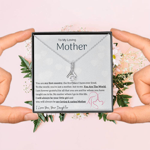 To My Loving Mother - You are my sunshine, I will always be your little girl (Limited Time Offer) - Alluring Beauty Necklace
