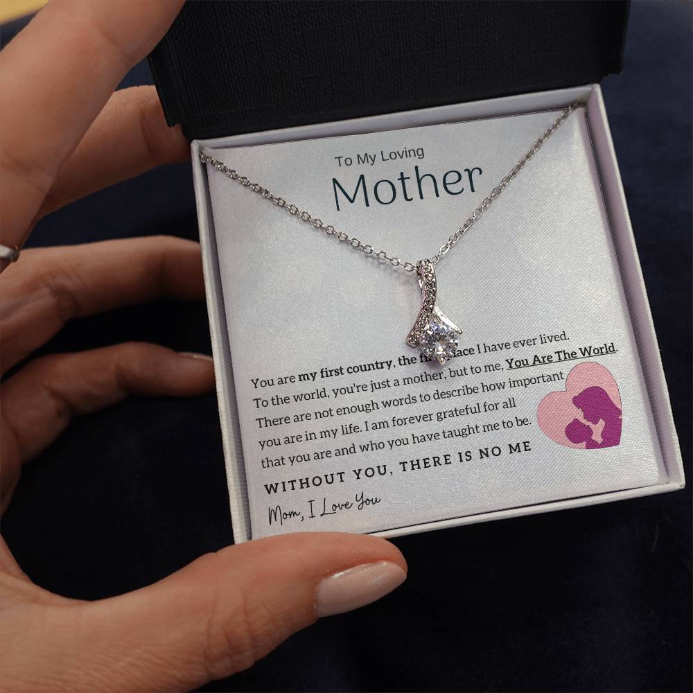 To My Loving Mother - You Are The World To Me! (Limited Time Offer) - Alluring Beauty Necklace