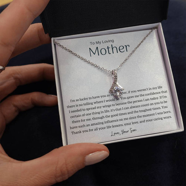To My Loving Mother - I'm so lucky to have you as my mother! (Limited Time Offer) - Alluring Beauty Necklace