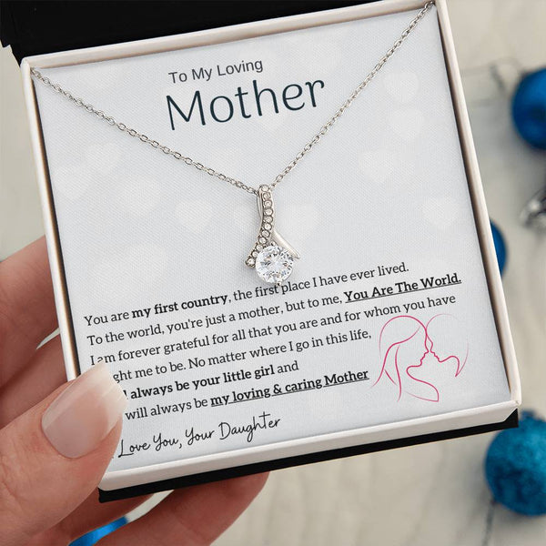 To My Loving Mother - You are my sunshine, I will always be your little girl (Limited Time Offer) - Alluring Beauty Necklace
