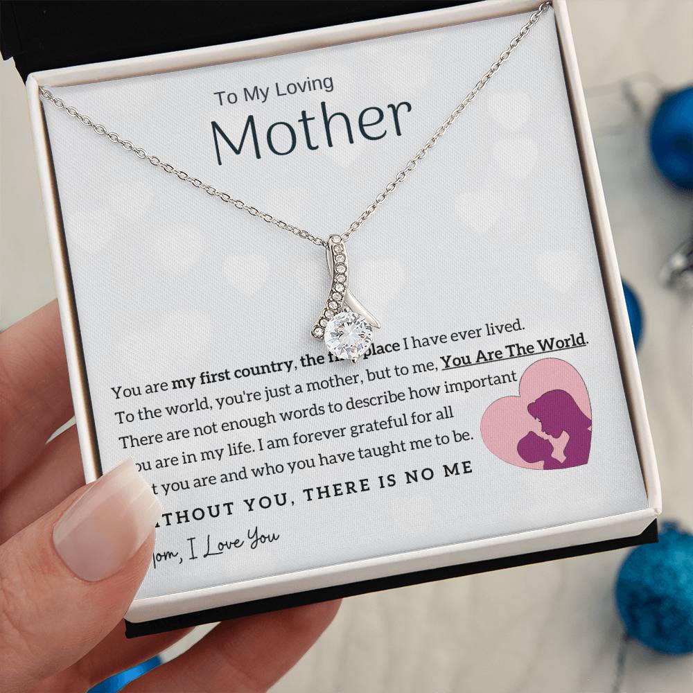 To My Loving Mother - You Are The World To Me! (Limited Time Offer) - Alluring Beauty Necklace