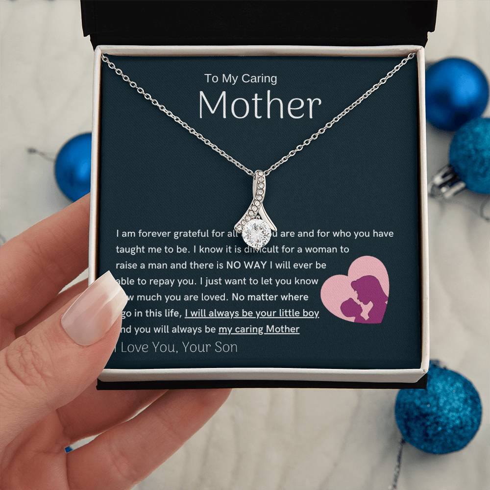 To My Loving Mother - You are my sunshine, I will always be your little boy (Limited Time Offer) - Alluring Beauty Necklace