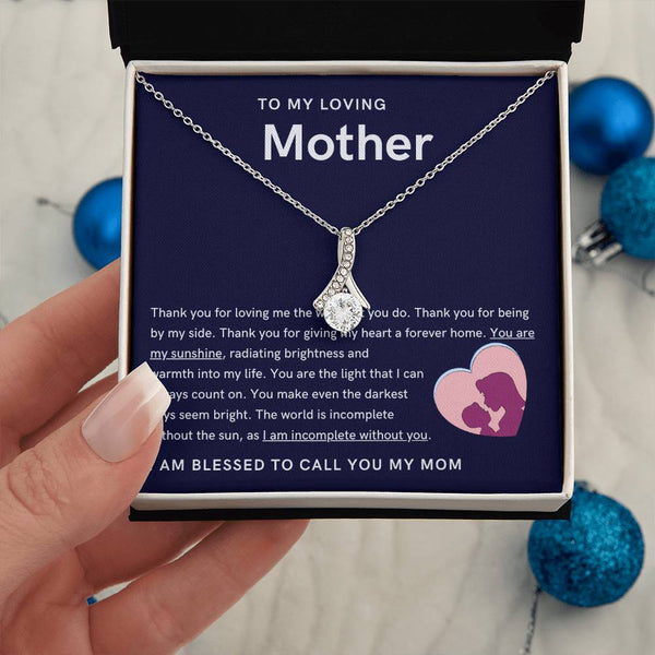 To My Loving Mother - You are my sunshine, radiating brightness into my life (Limited Time Offer) - Alluring Beauty Necklace