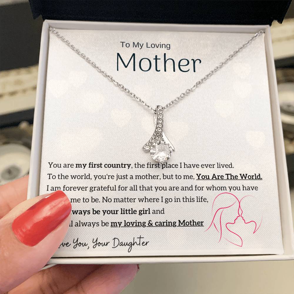 To My Loving Mother - You are my sunshine, I will always be your little girl (Limited Time Offer) - Alluring Beauty Necklace