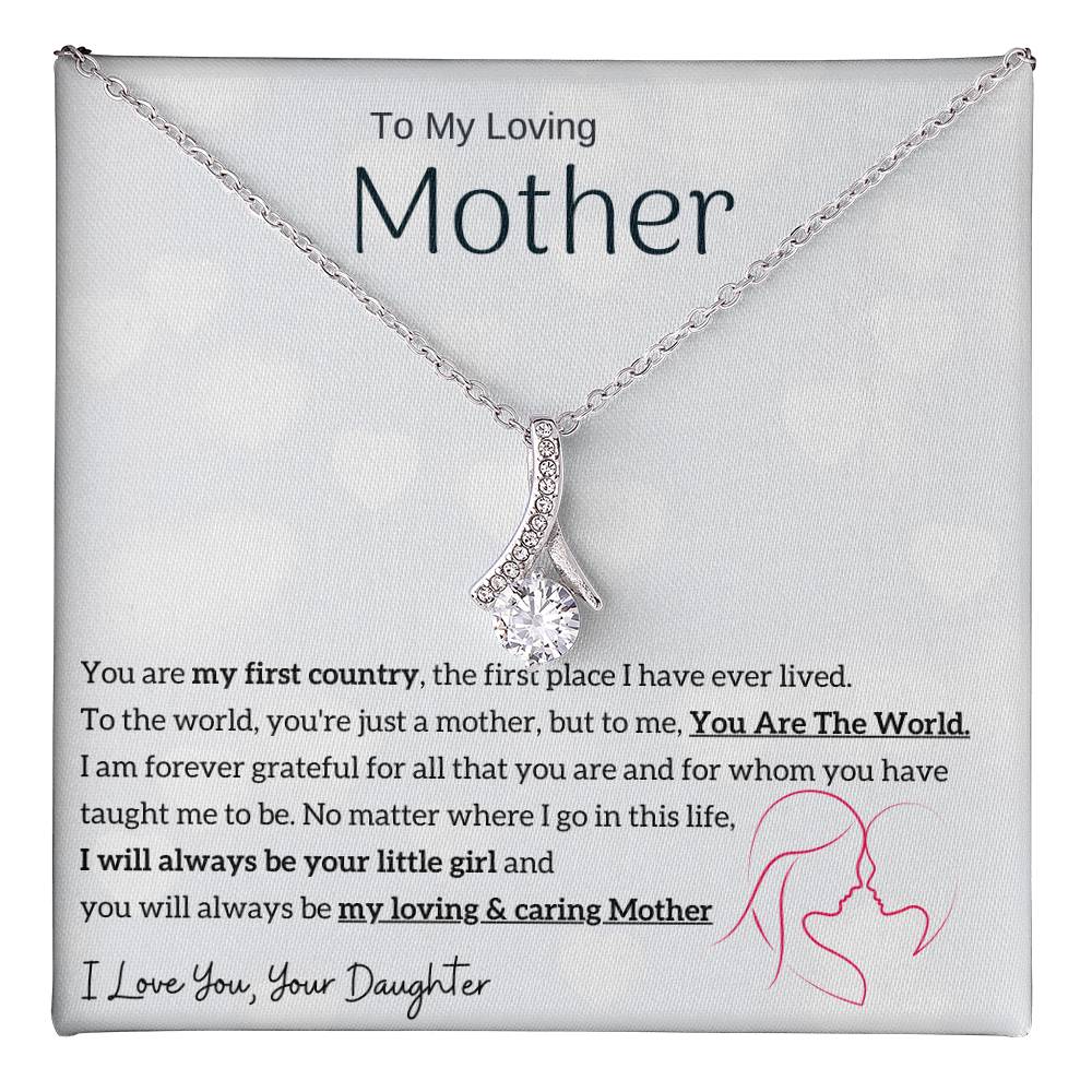 To My Loving Mother - You are my sunshine, I will always be your little girl (Limited Time Offer) - Alluring Beauty Necklace