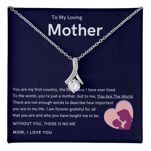 To My Loving Mother - Without You, There Is No Me (Limited Time Offer) - Alluring Beauty Necklace