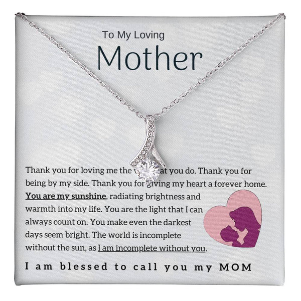 To My Loving Mother - You are my sunshine! (Limited Time Offer) - Alluring Beauty Necklace