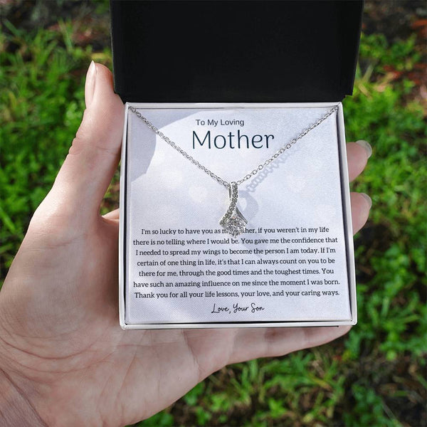 To My Loving Mother - I'm so lucky to have you as my mother! (Limited Time Offer) - Alluring Beauty Necklace