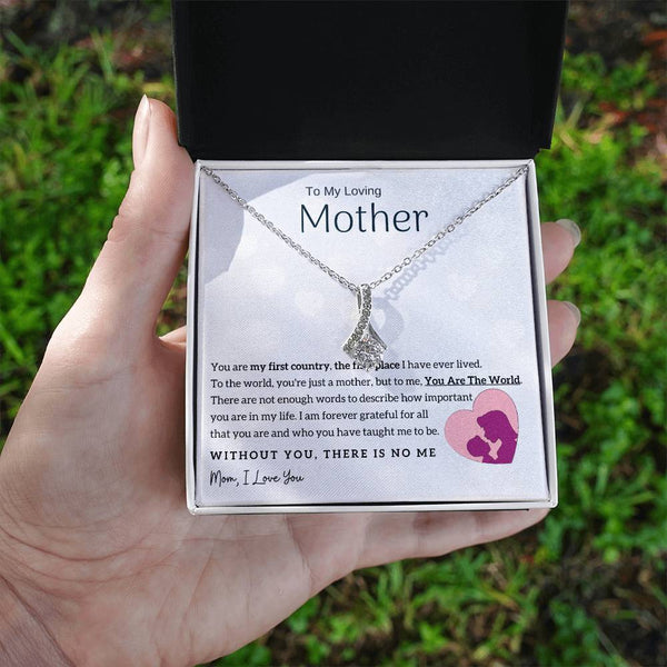 To My Loving Mother - You Are The World To Me! (Limited Time Offer) - Alluring Beauty Necklace