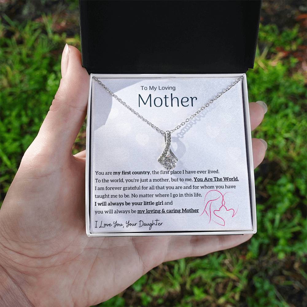 To My Loving Mother - You are my sunshine, I will always be your little girl (Limited Time Offer) - Alluring Beauty Necklace