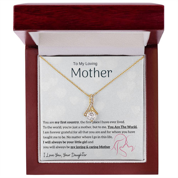 To My Loving Mother - You are my sunshine, I will always be your little girl (Limited Time Offer) - Alluring Beauty Necklace