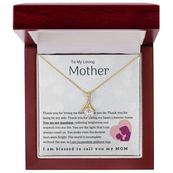 To My Loving Mother - You are my sunshine! (Limited Time Offer) - Alluring Beauty Necklace