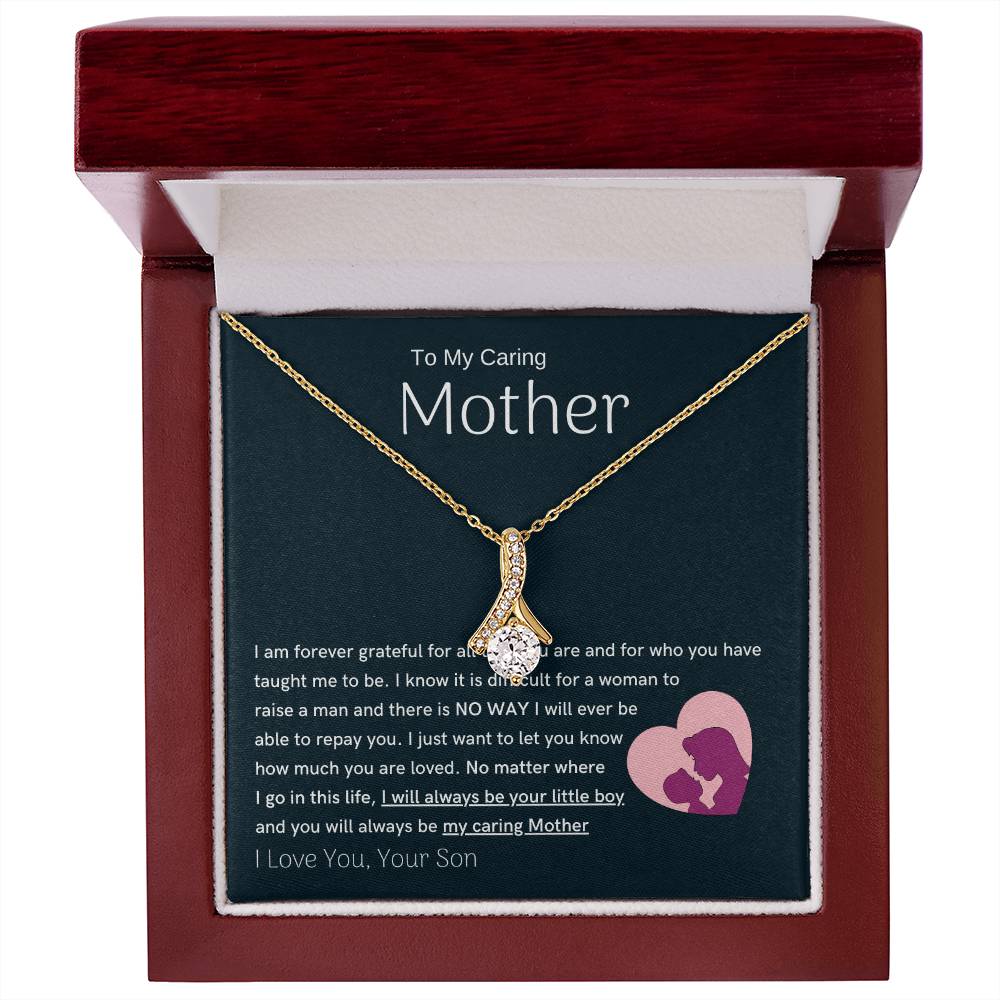 To My Loving Mother - You are my sunshine, I will always be your little boy (Limited Time Offer) - Alluring Beauty Necklace