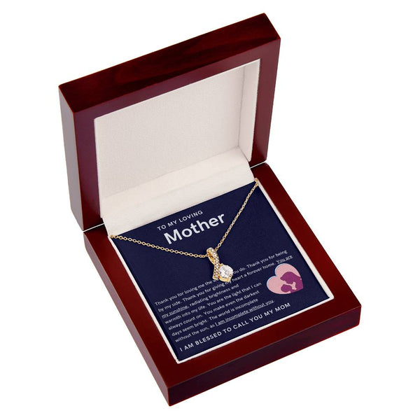 To My Loving Mother - You are my sunshine, radiating brightness into my life (Limited Time Offer) - Alluring Beauty Necklace