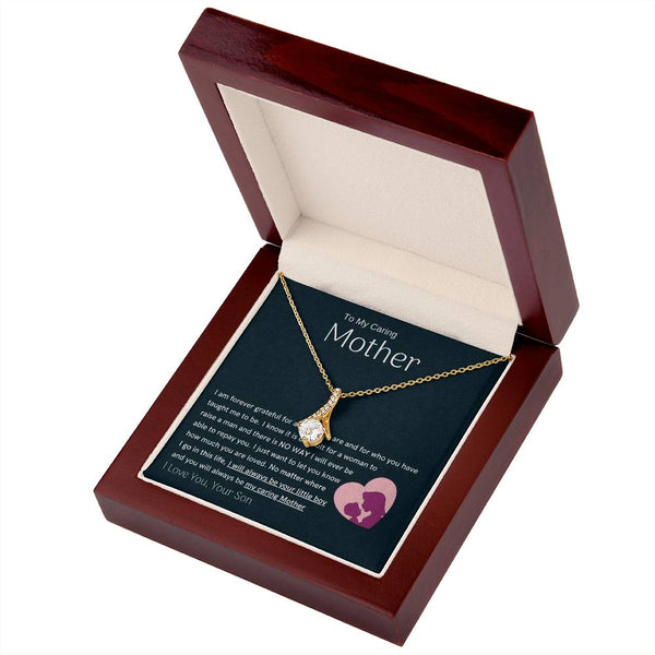 To My Loving Mother - You are my sunshine, I will always be your little boy (Limited Time Offer) - Alluring Beauty Necklace
