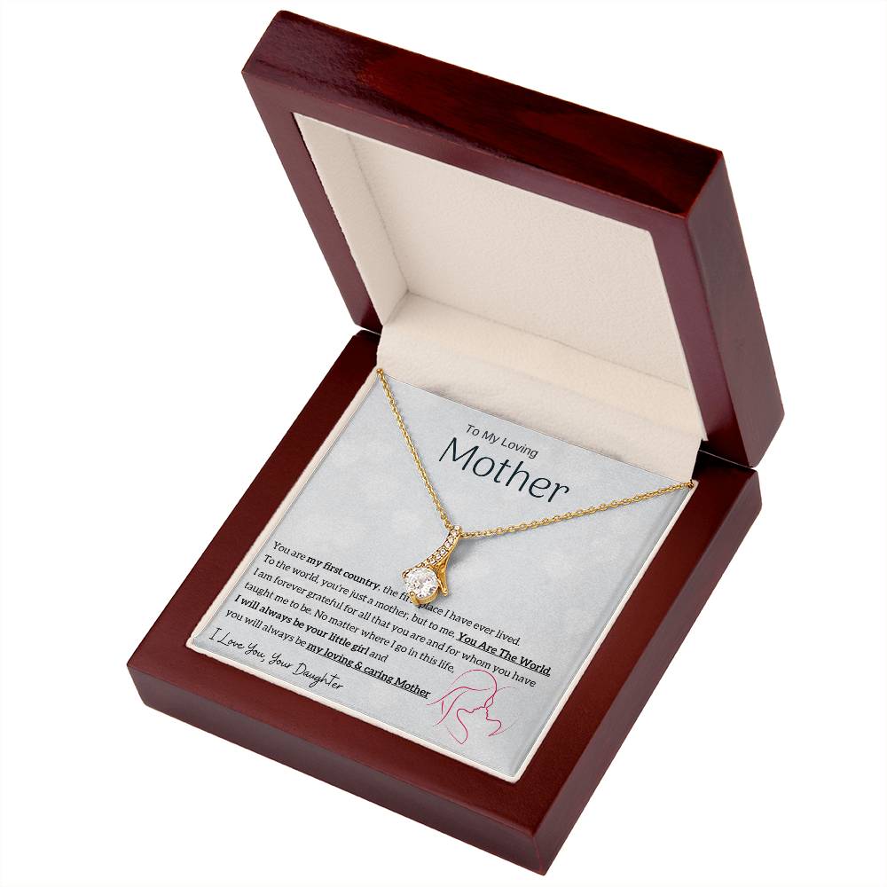 To My Loving Mother - You are my sunshine, I will always be your little girl (Limited Time Offer) - Alluring Beauty Necklace