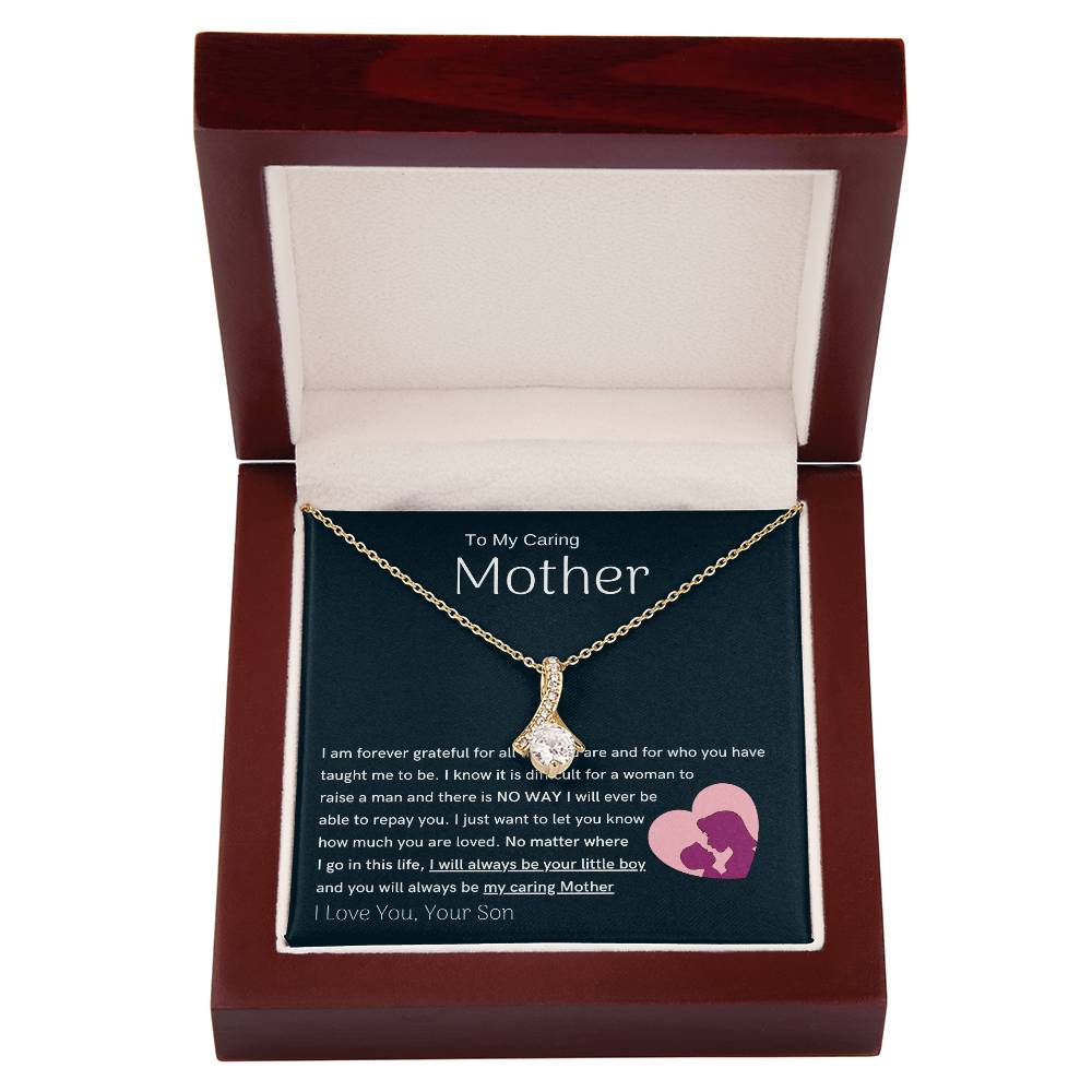 To My Loving Mother - You are my sunshine, I will always be your little boy (Limited Time Offer) - Alluring Beauty Necklace