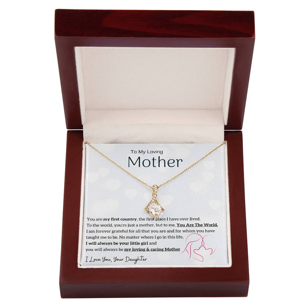 To My Loving Mother - You are my sunshine, I will always be your little girl (Limited Time Offer) - Alluring Beauty Necklace