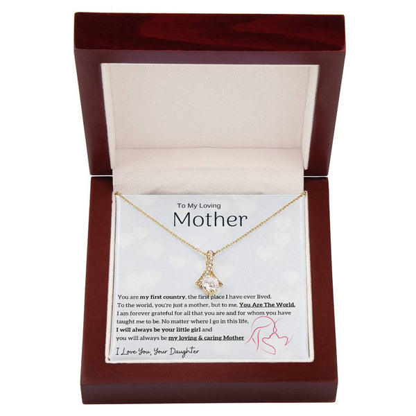 To My Loving Mother - You are my sunshine, I will always be your little girl (Limited Time Offer) - Alluring Beauty Necklace