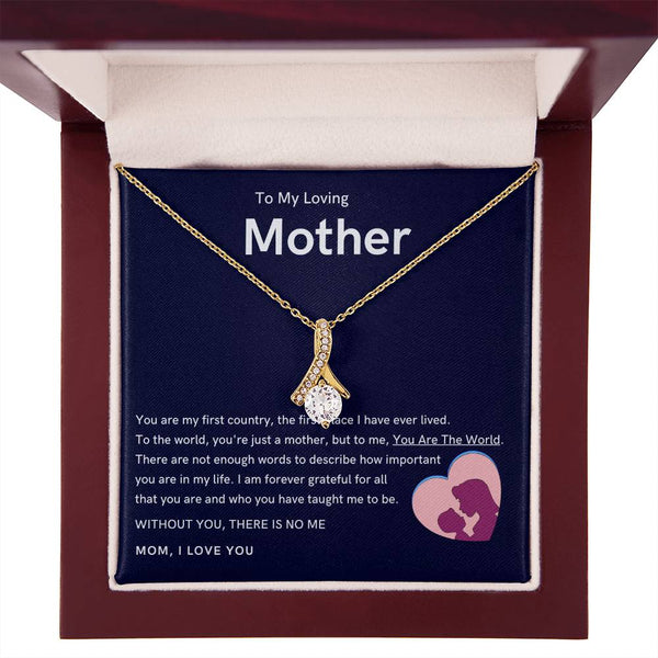 To My Loving Mother - Without You, There Is No Me (Limited Time Offer) - Alluring Beauty Necklace