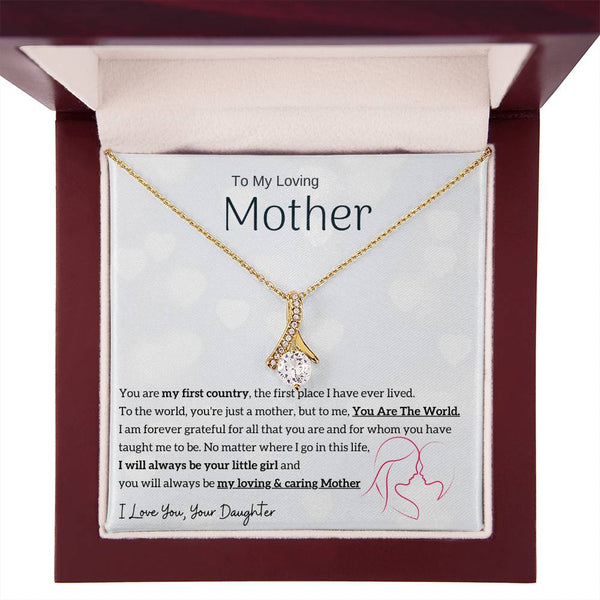 To My Loving Mother - You are my sunshine, I will always be your little girl (Limited Time Offer) - Alluring Beauty Necklace