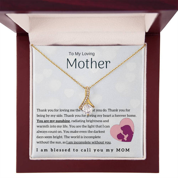 To My Loving Mother - You are my sunshine! (Limited Time Offer) - Alluring Beauty Necklace